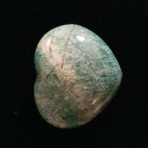 Chunky Amazonite Heart Palm Stone